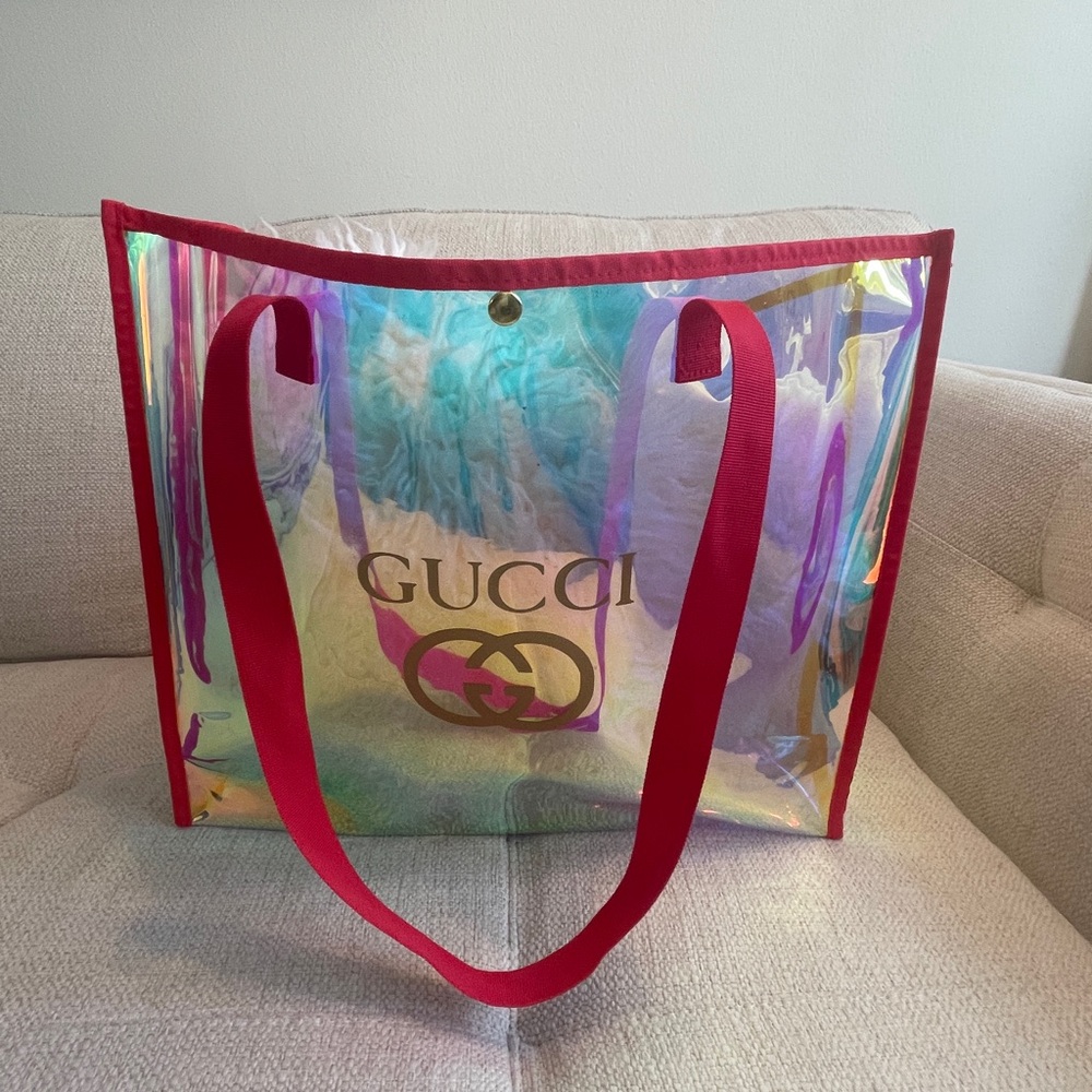 NWOT Luxury GG Iridescent Tote/Stadium Bag